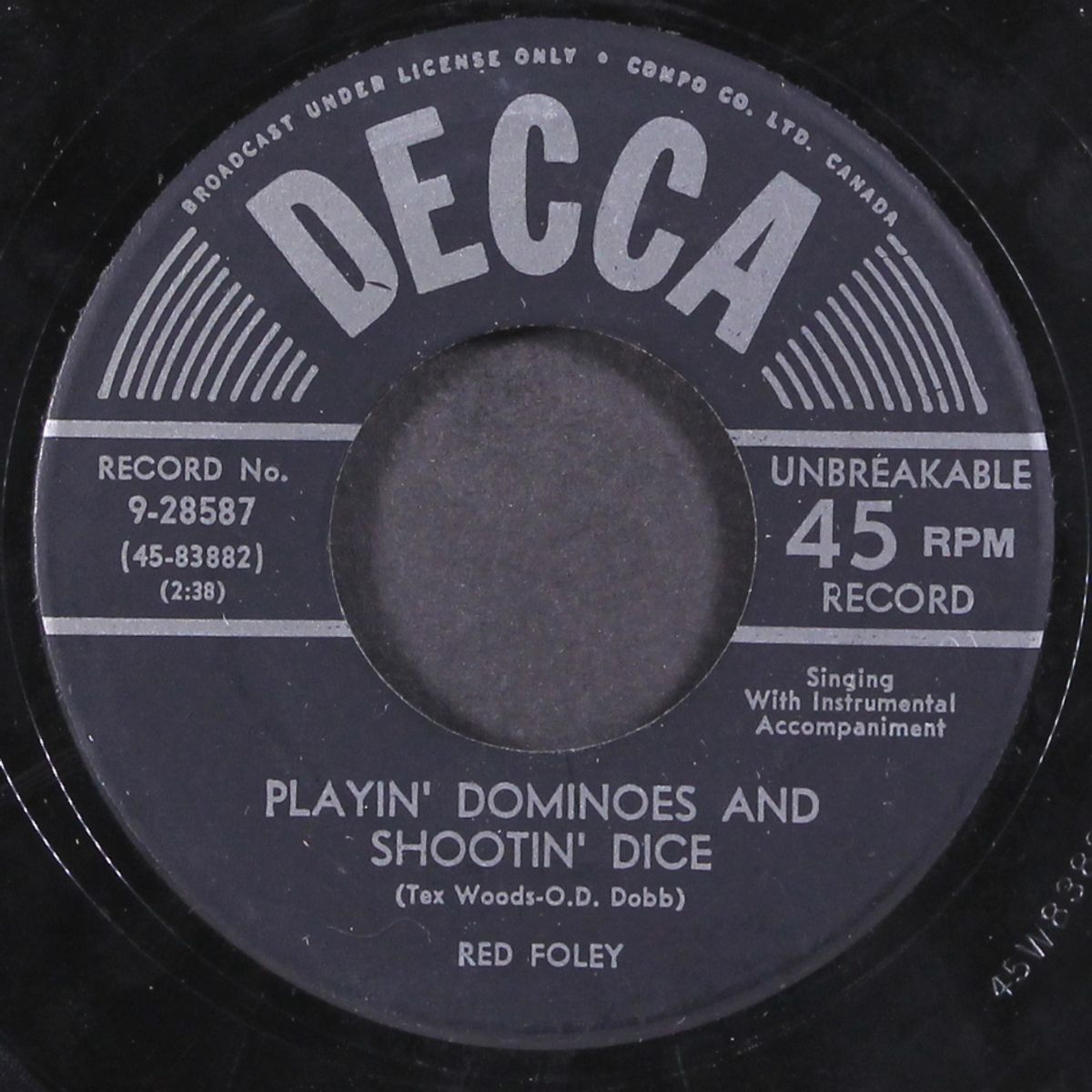hot toddy / playin' dominoes and shootin' dice by RED FOLEY