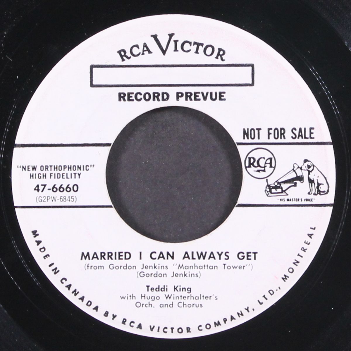 married i can always get / traveling down a lonely road by TEDDI KING