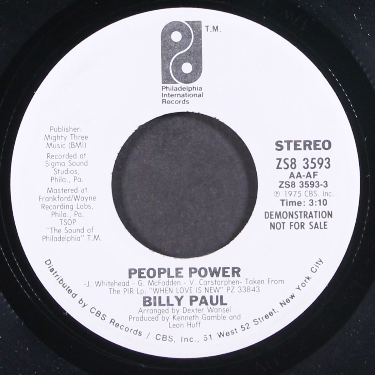 people power / mono by BILLY PAUL