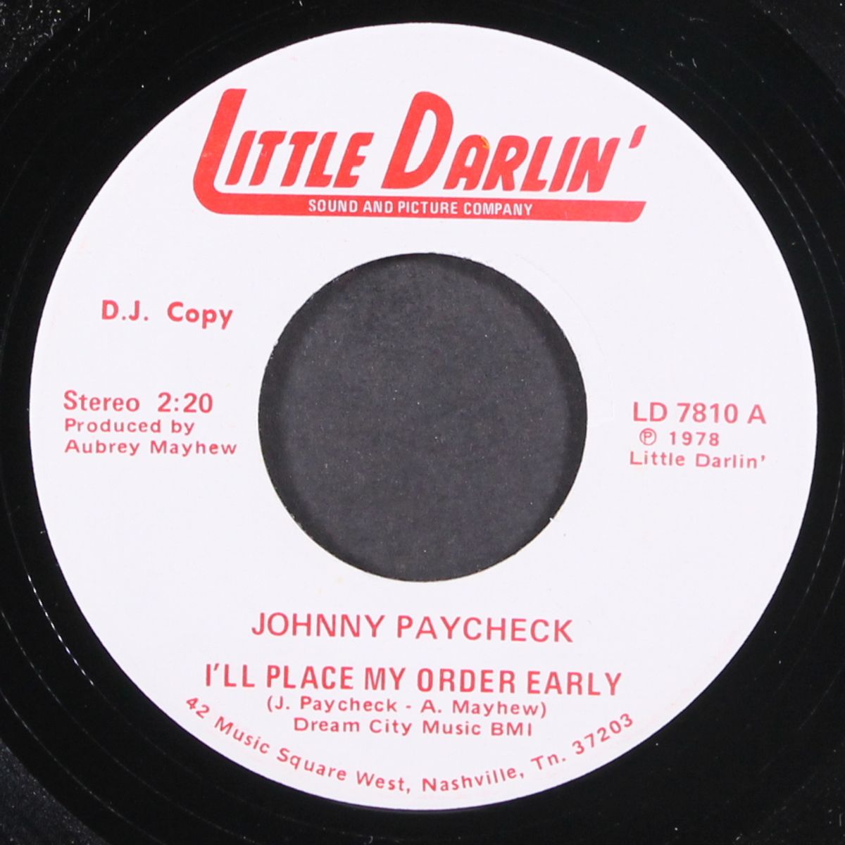 i'll place my order early by JOHNNY PAYCHECK