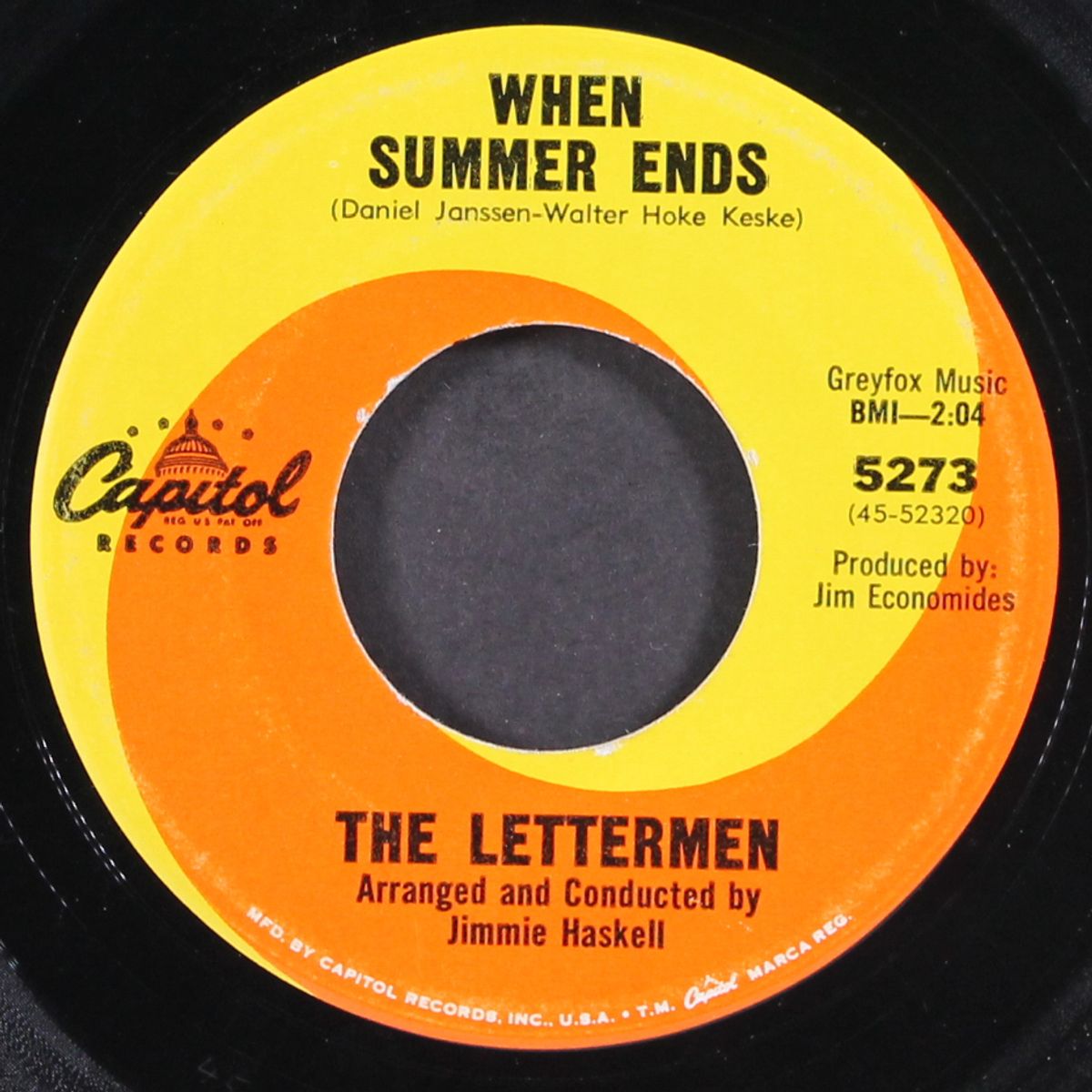 you don't know just how lucky you are / when summer ends by LETTERMEN