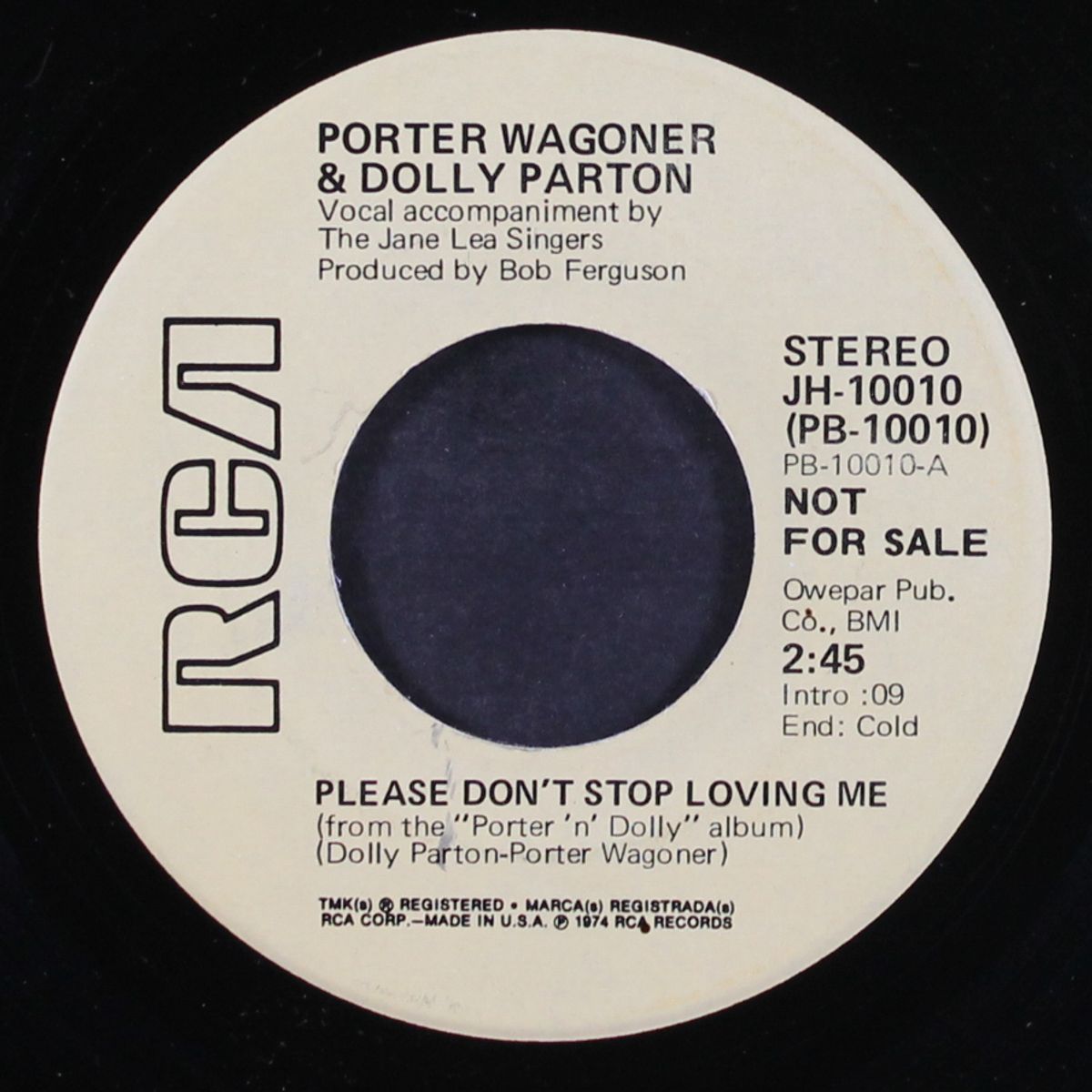 please don't stop loving me by PORTER WAGONER & DOLLY