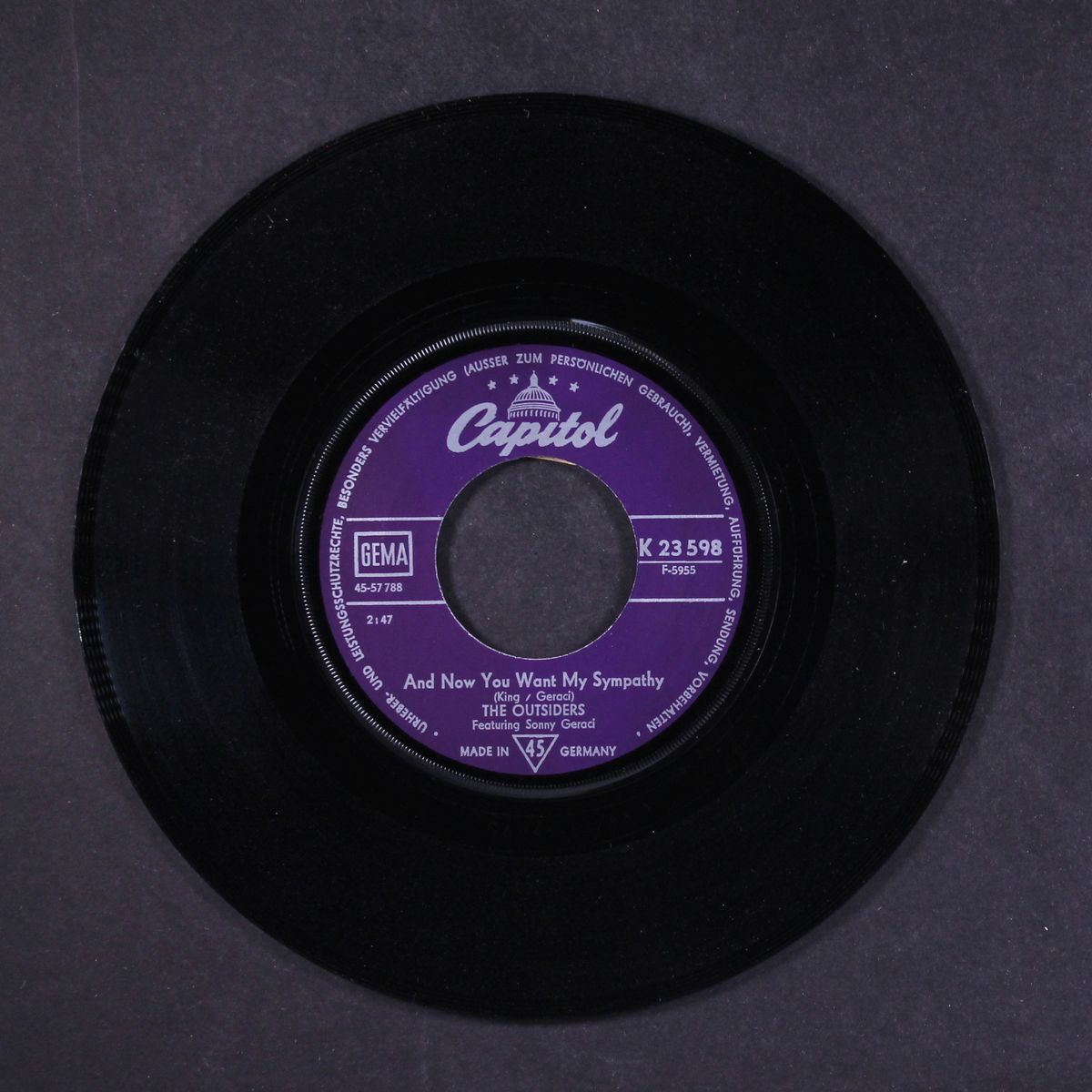 i'll see you in the summertime / and now you want my sympathy by OUTSIDERS