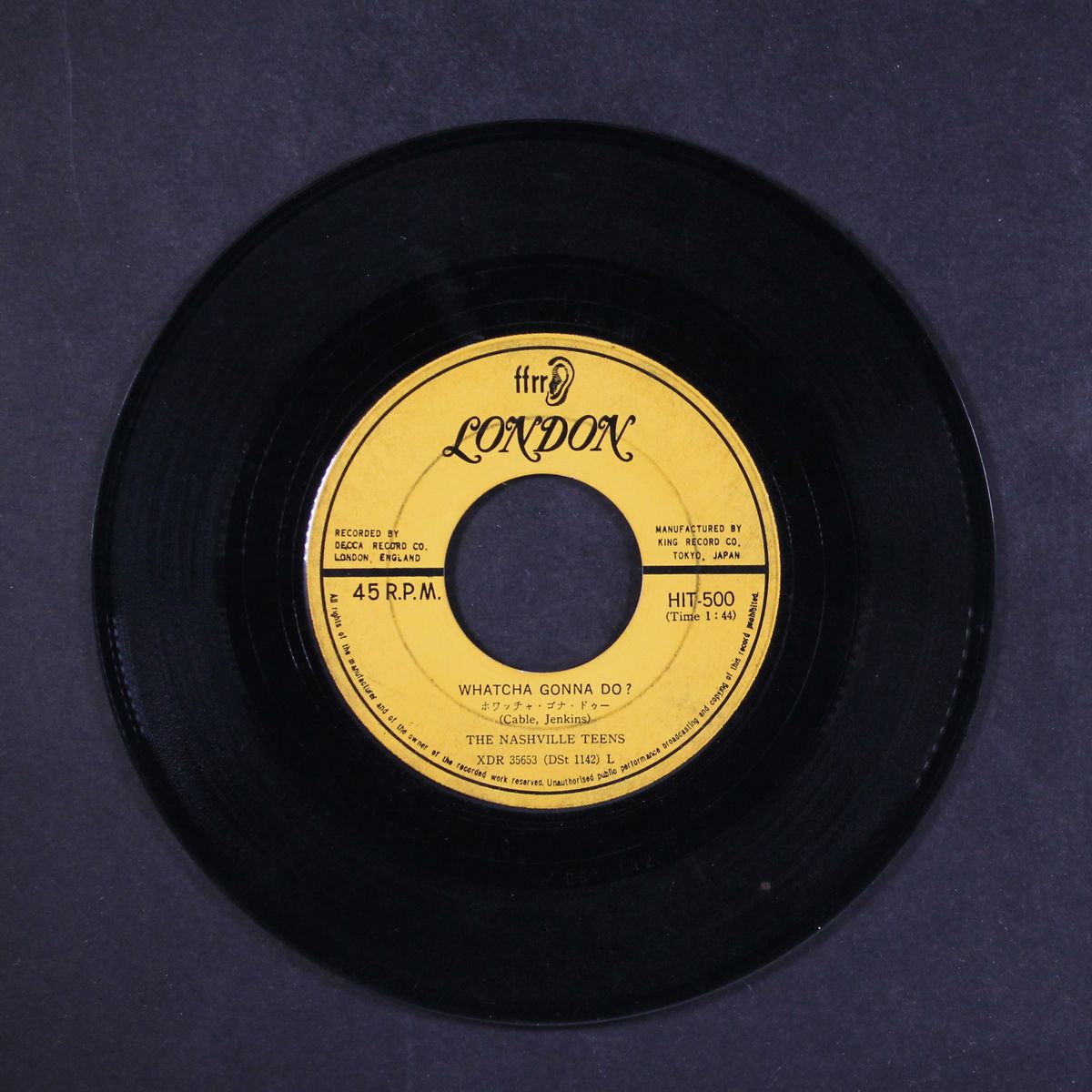 this little bird / whatcha gonna do? by NASHVILLE TEENS