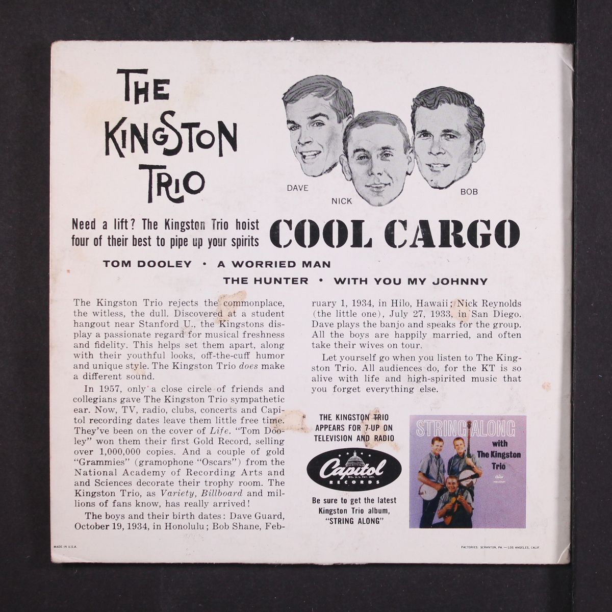 cool cargo by KINGSTON TRIO