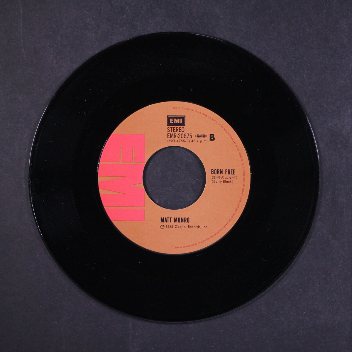 walk away / born free by MATT MONRO
