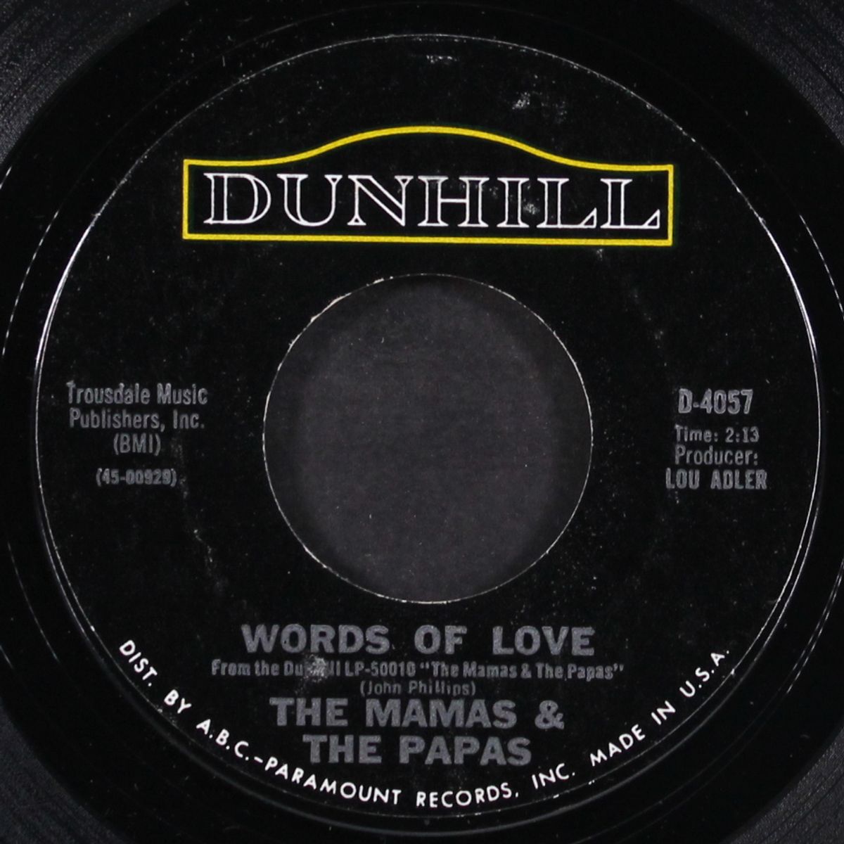 words of love / dancing in the street by MAMAS & PAPAS