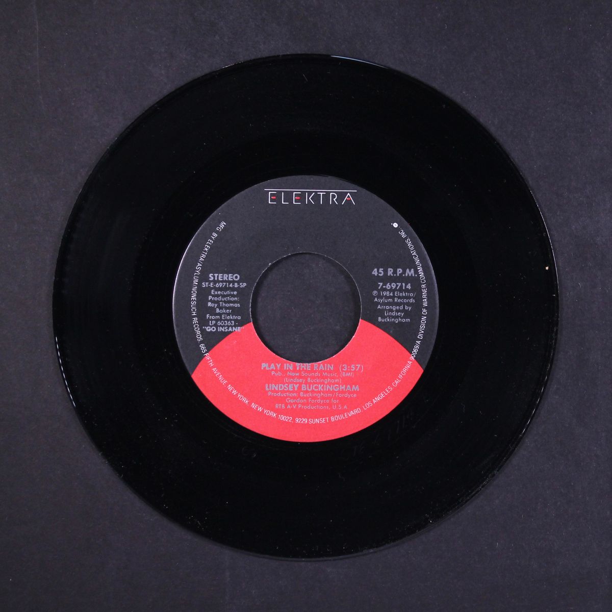 go insane / play in the rain by LINDSEY BUCKINGHAM
