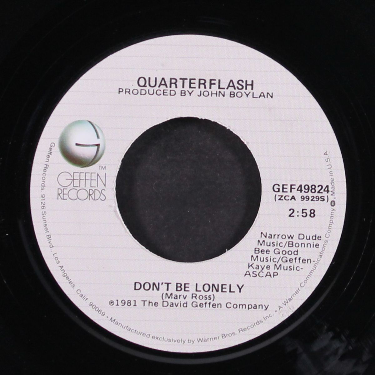 harden my heart / don't be lonely by QUARTERFLASH