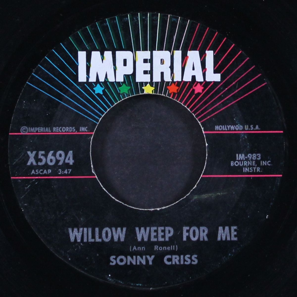 west coast blues / willow weep for me by SONNY CRISS
