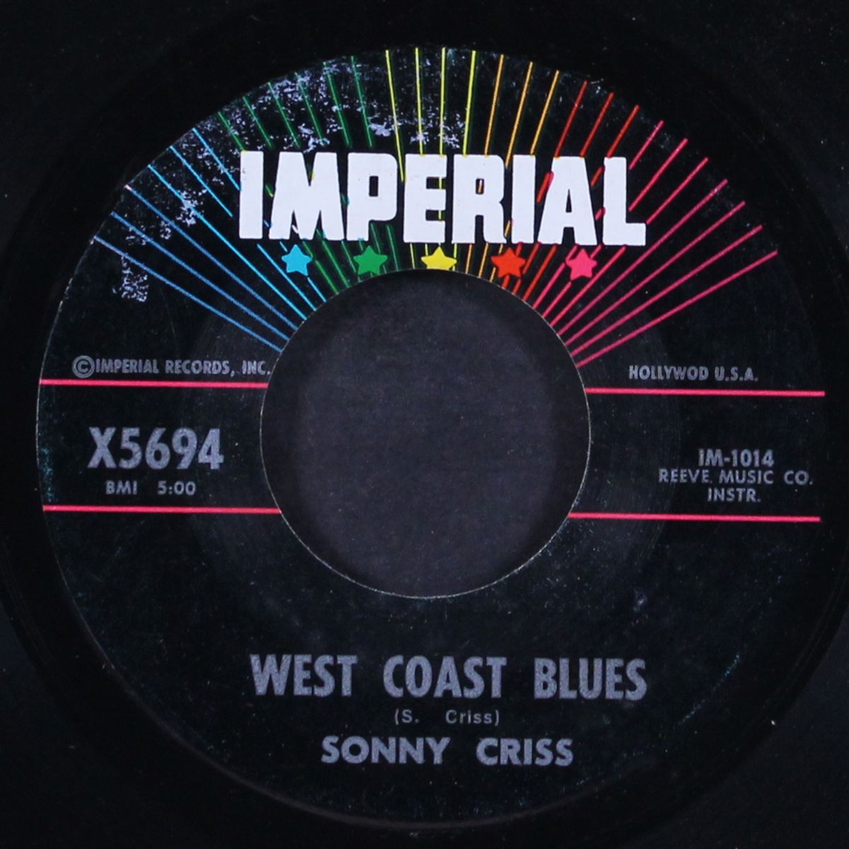 west coast blues / willow weep for me by SONNY CRISS
