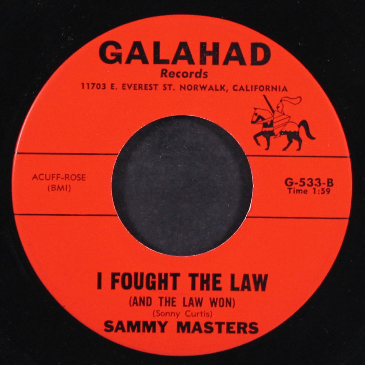 i fought the law / a big man cried by SAMMY MASTERS