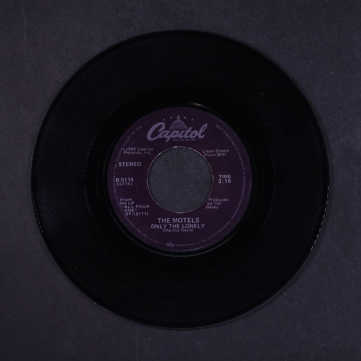 only the lonely / change my mind by MOTELS