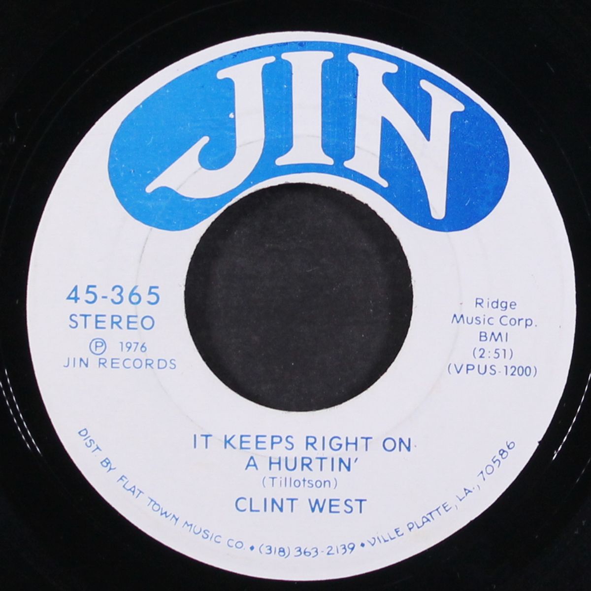 dark eyed cajun woman / it keeps right on a hurtin' by CLINT WEST