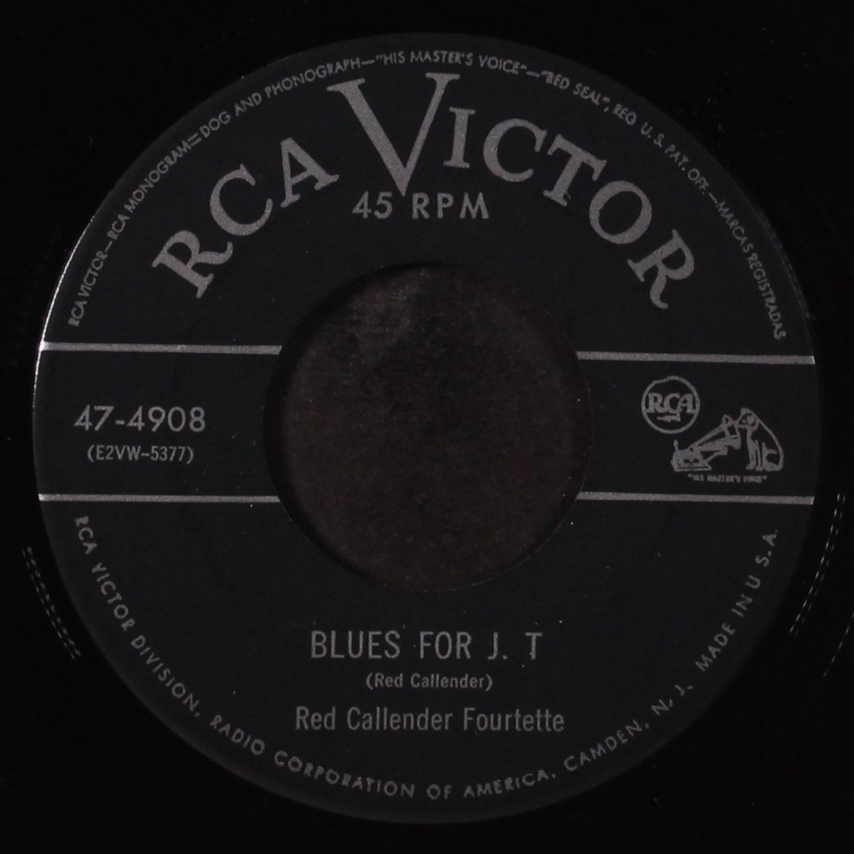 blues for j.t. / lonesome rebecca by RED CALLENDER