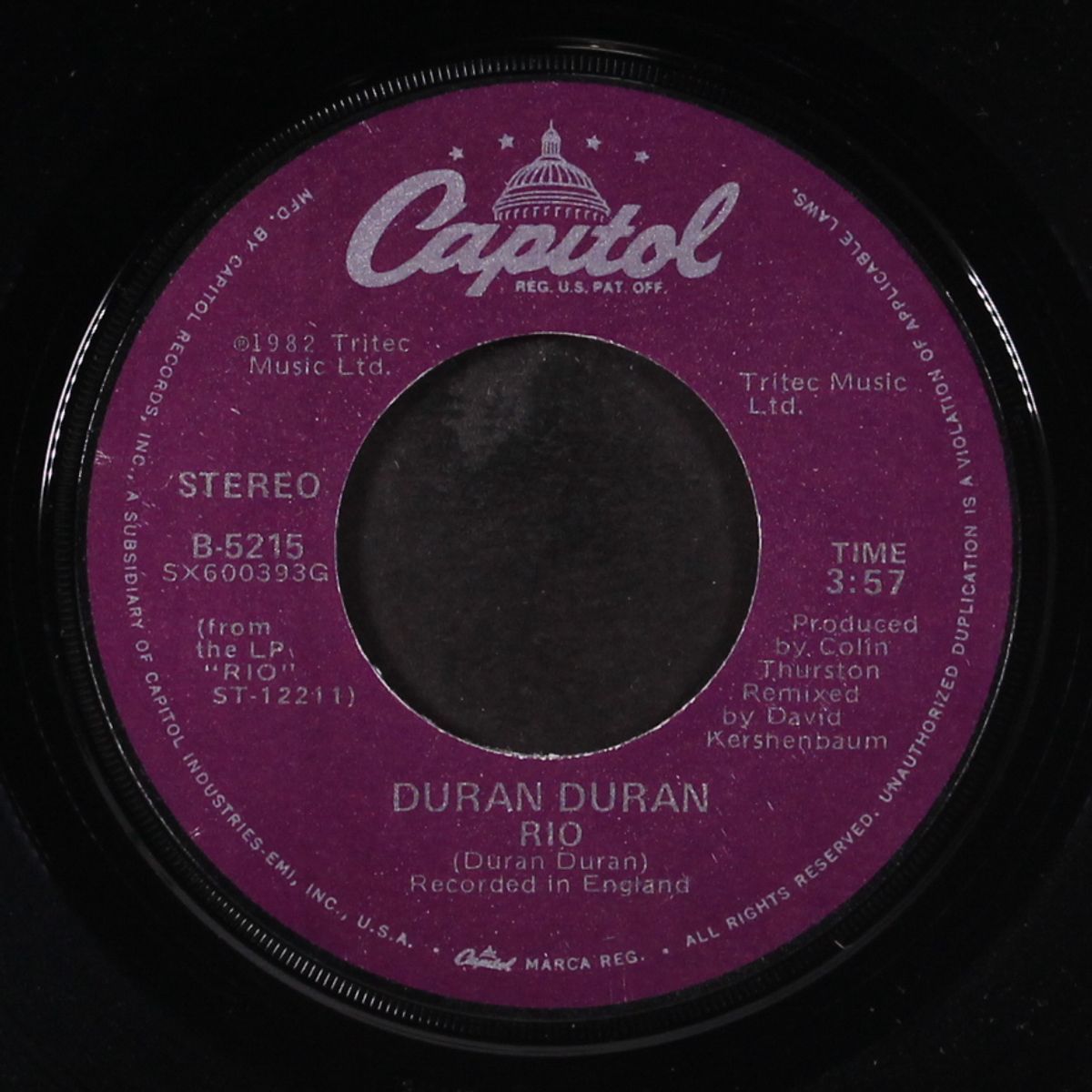 rio / hold back the rain by DURAN DURAN