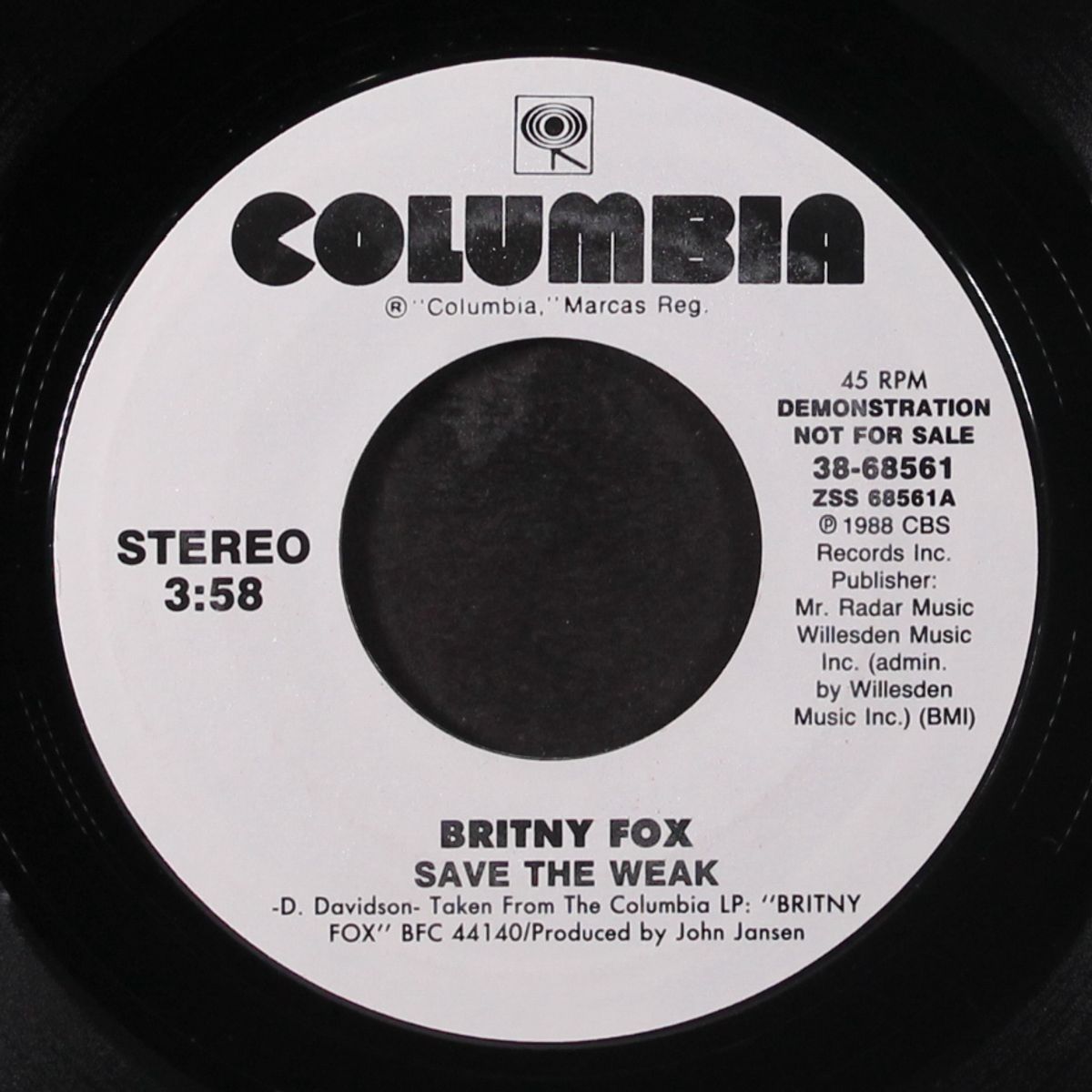 save the weak by BRITNY FOX