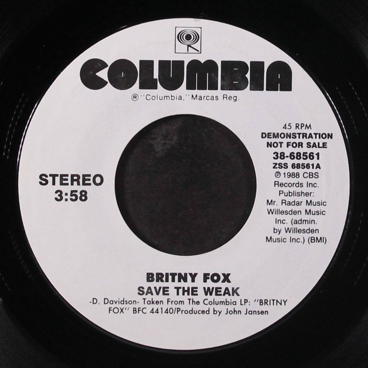 save the weak by BRITNY FOX