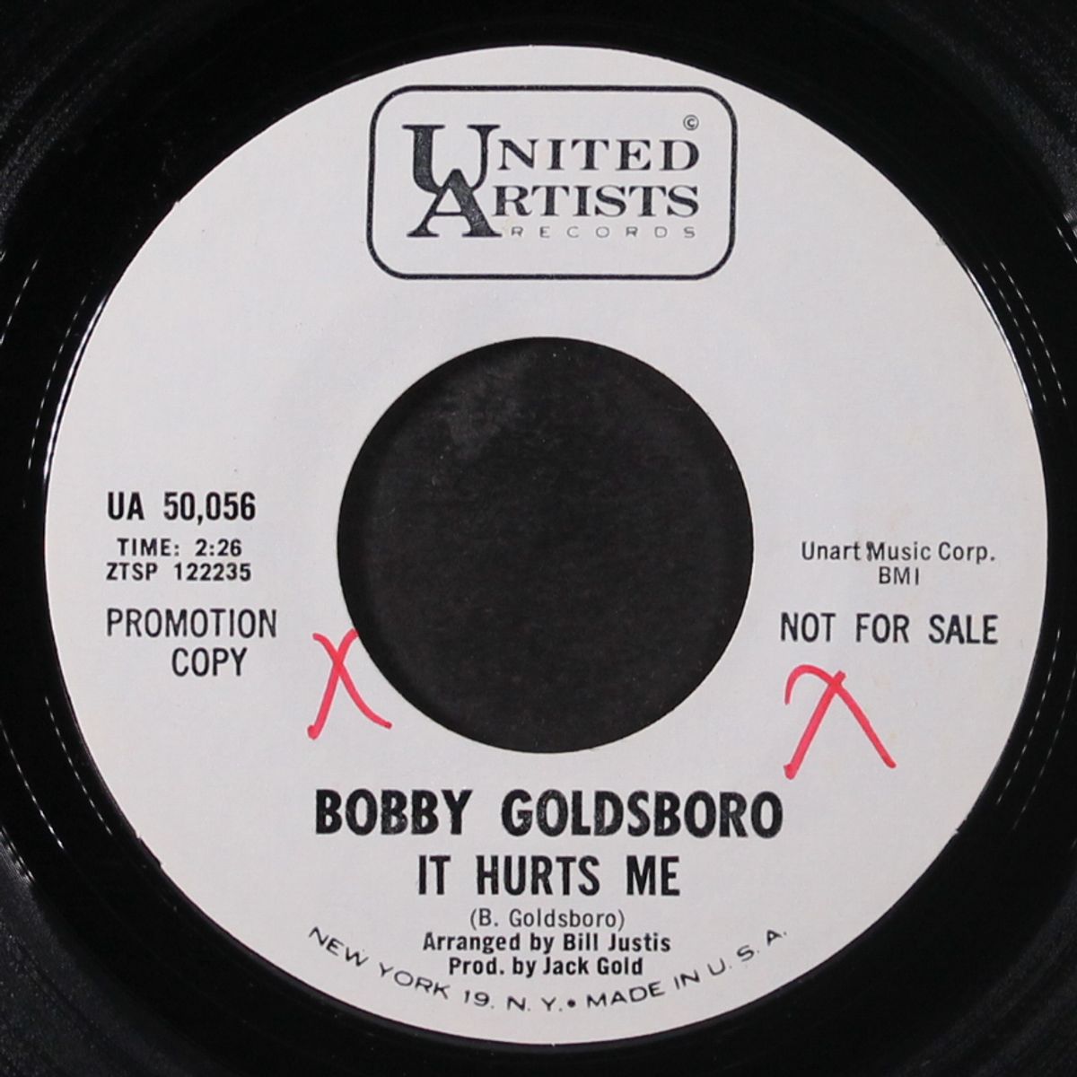 it hurts me by BOBBY GOLDSBORO