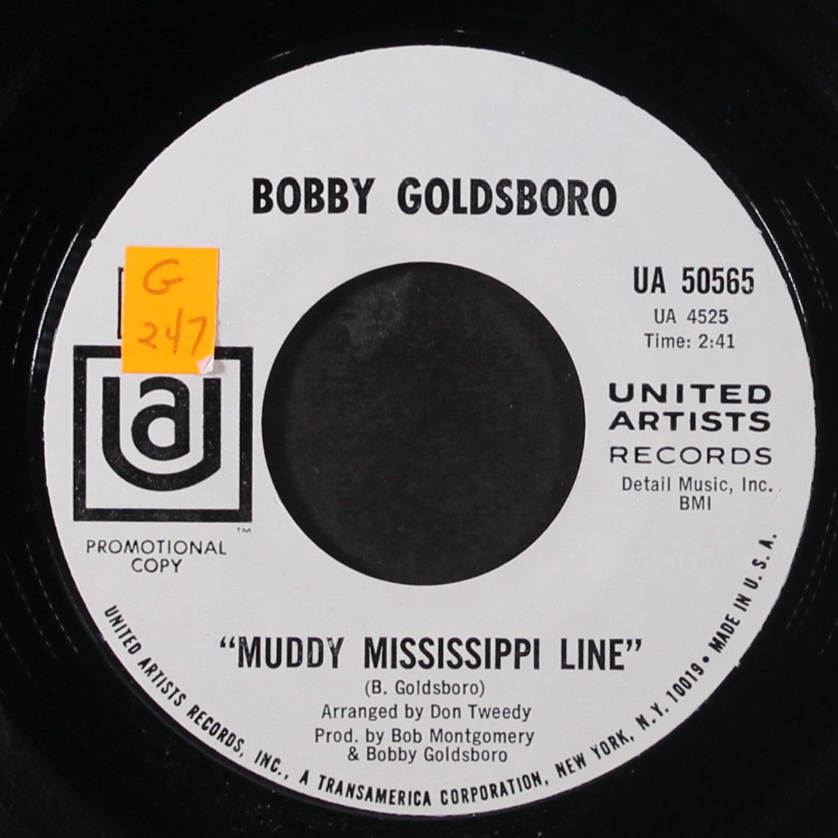 muddy mississippi line by BOBBY GOLDSBORO