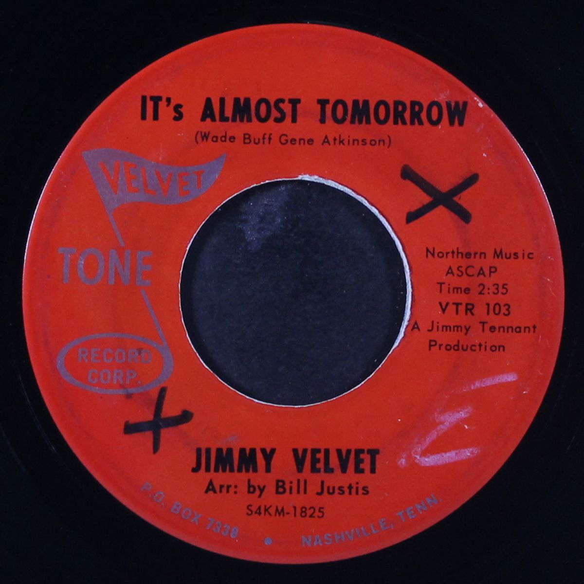 it's almost tomorrow by JIMMY VELVET