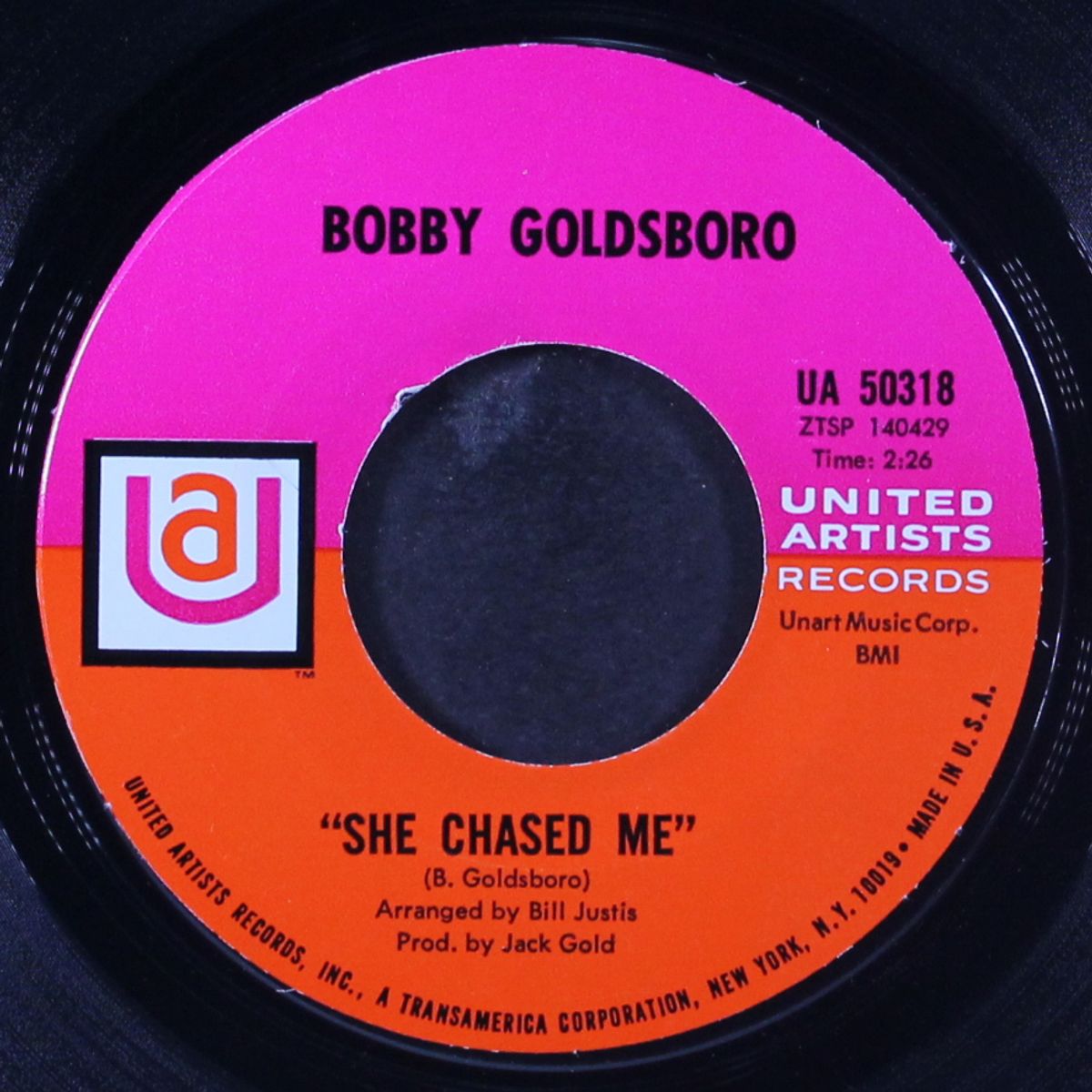 she chased me / autumn of my life by BOBBY GOLDSBORO