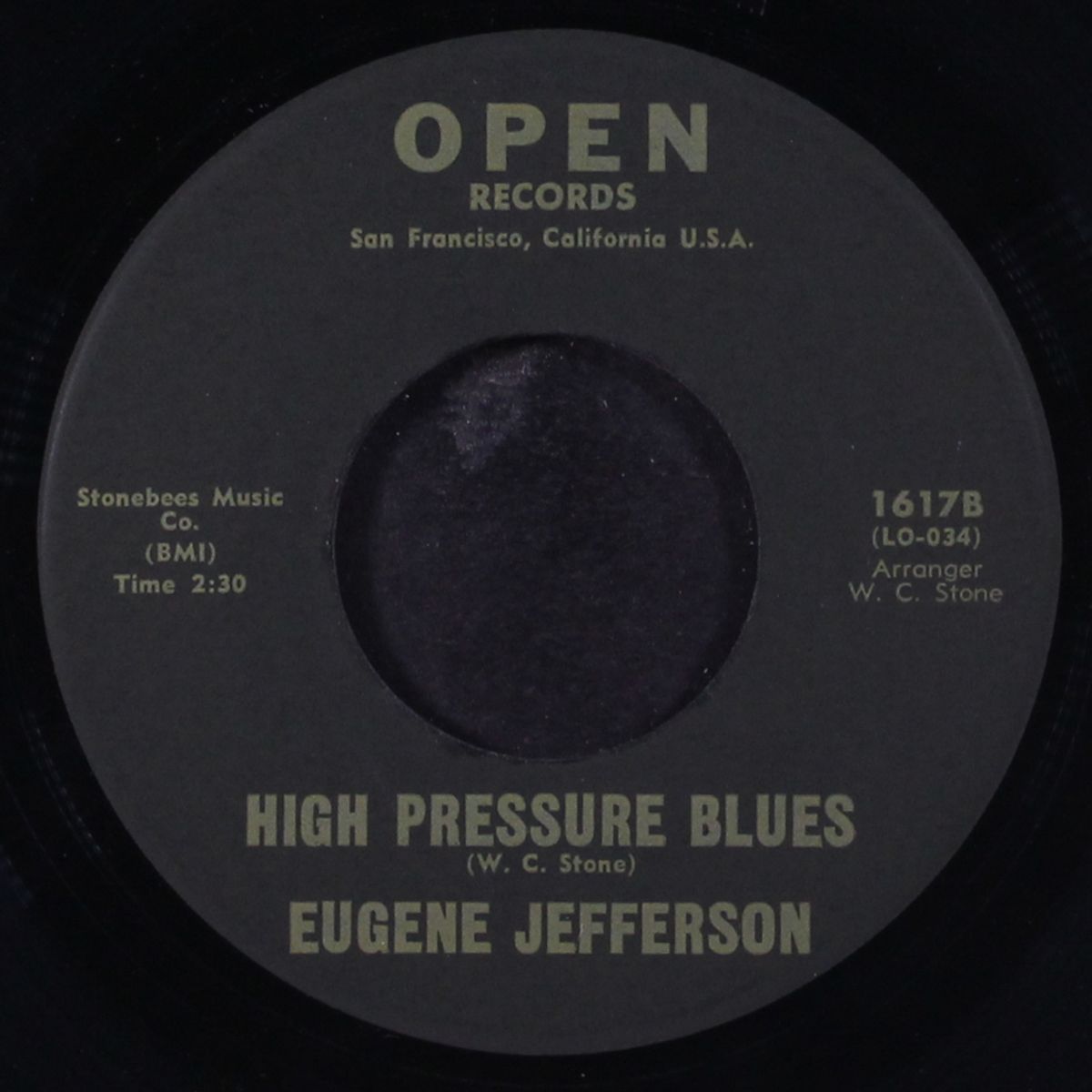 a pretty girl dressed in brown / high pressure blues by EUGENE JEFFERSON