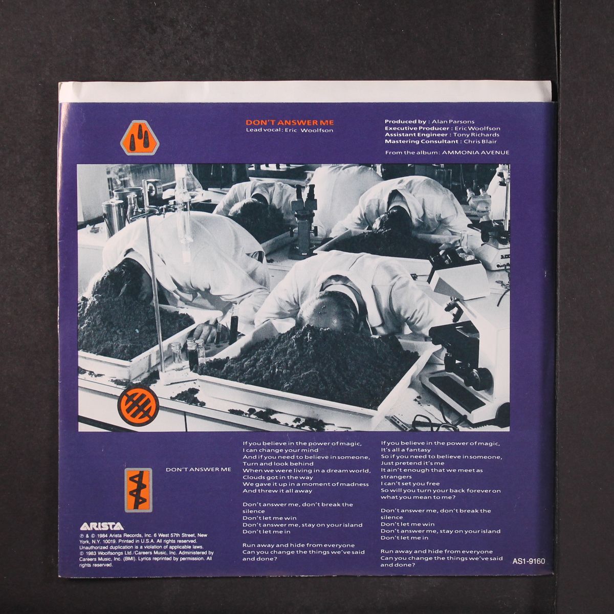 don't answer me / don't let it show by ALAN PARSONS PROJECT