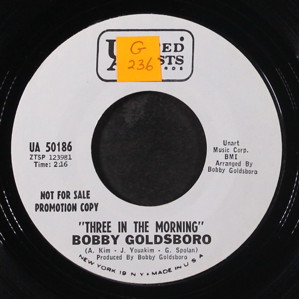 three in the morning by BOBBY GOLDSBORO