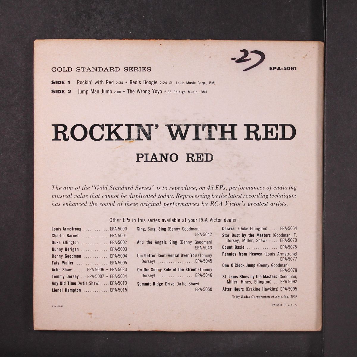 rockin' with red by PIANO RED