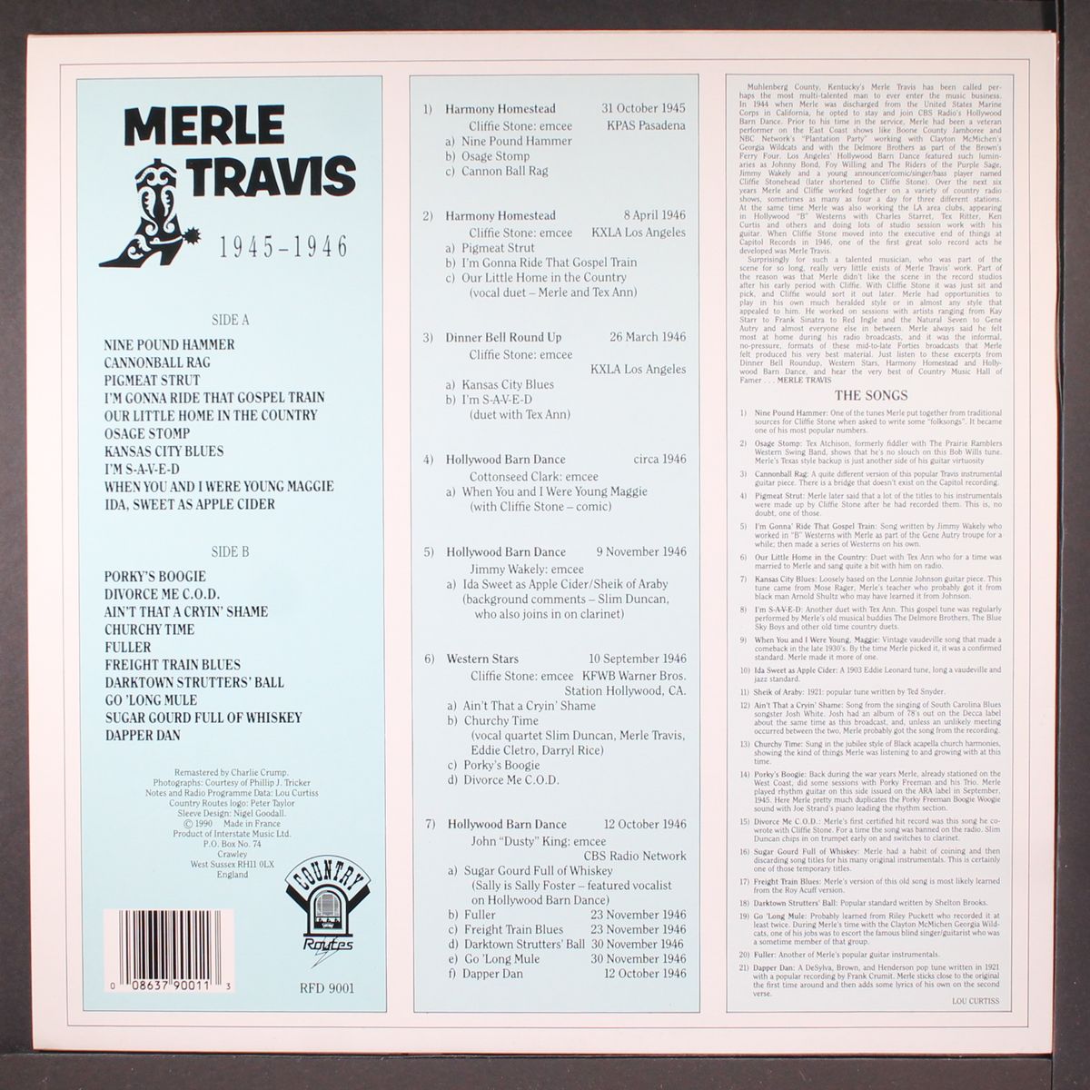 the radio shows, 1945-46 by MERLE TRAVIS
