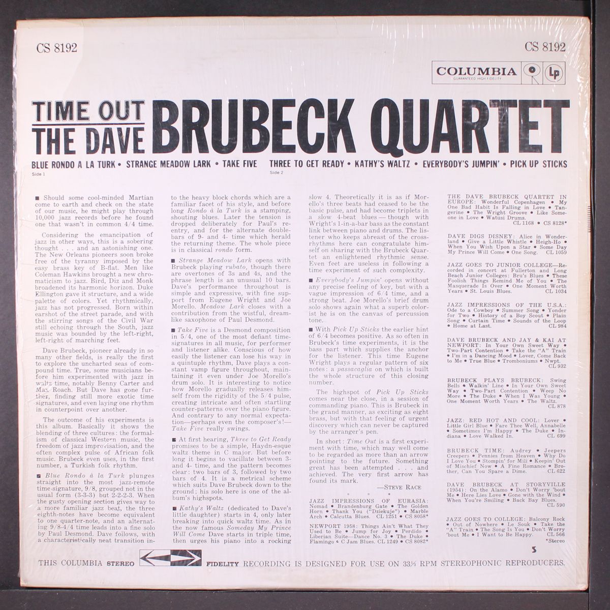 time out by DAVE BRUBECK