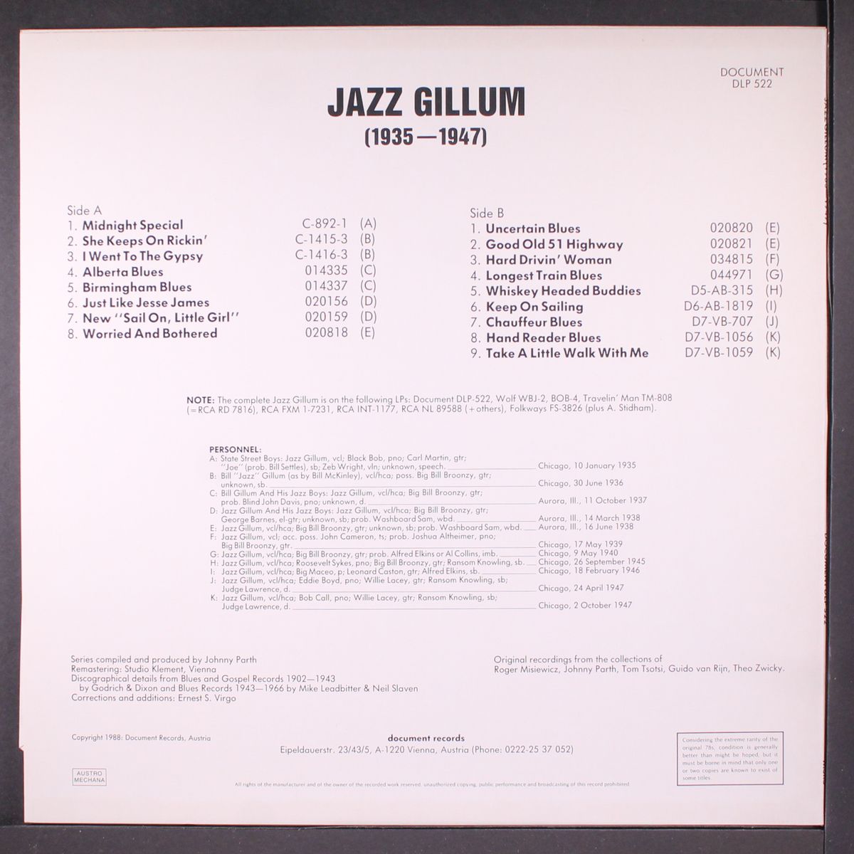 1935-1947 by JAZZ GILLUM