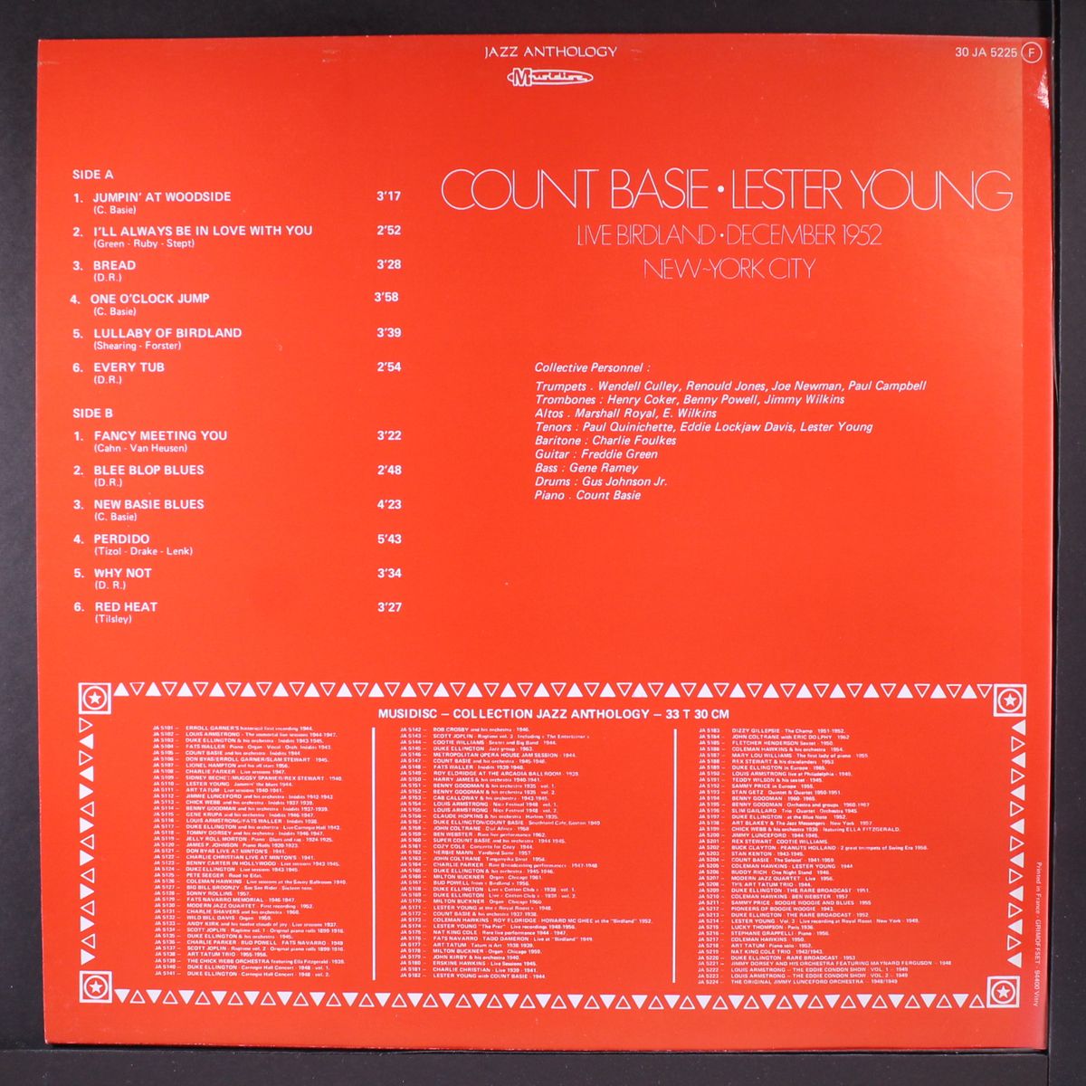live at birdland, december 1952 by COUNT BASIE & LESTER YOUNG