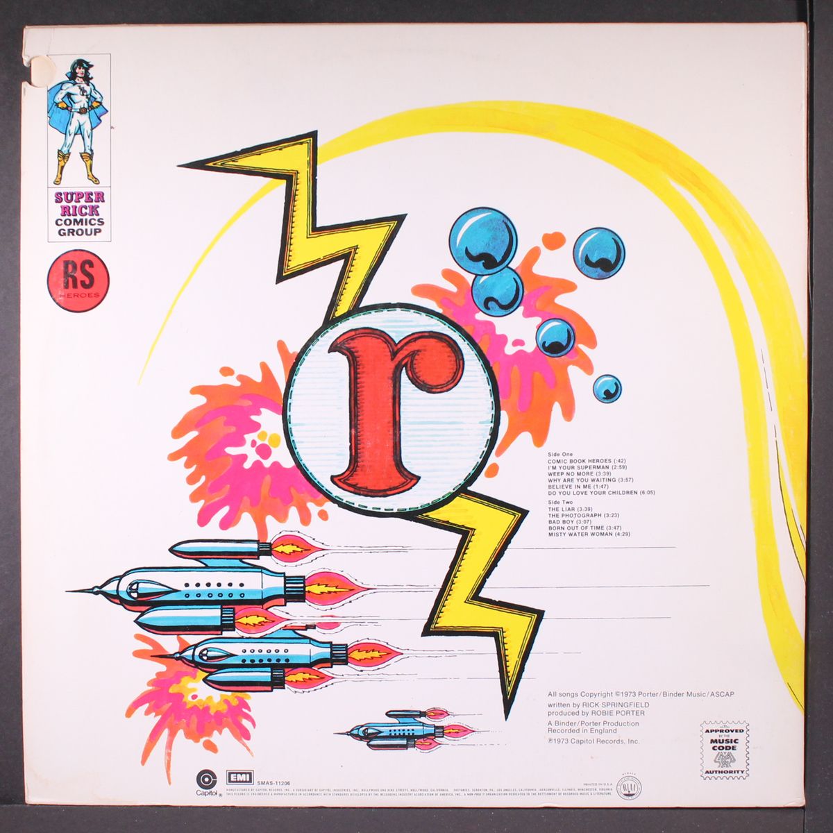 comic book heroes by RICK SPRINGFIELD