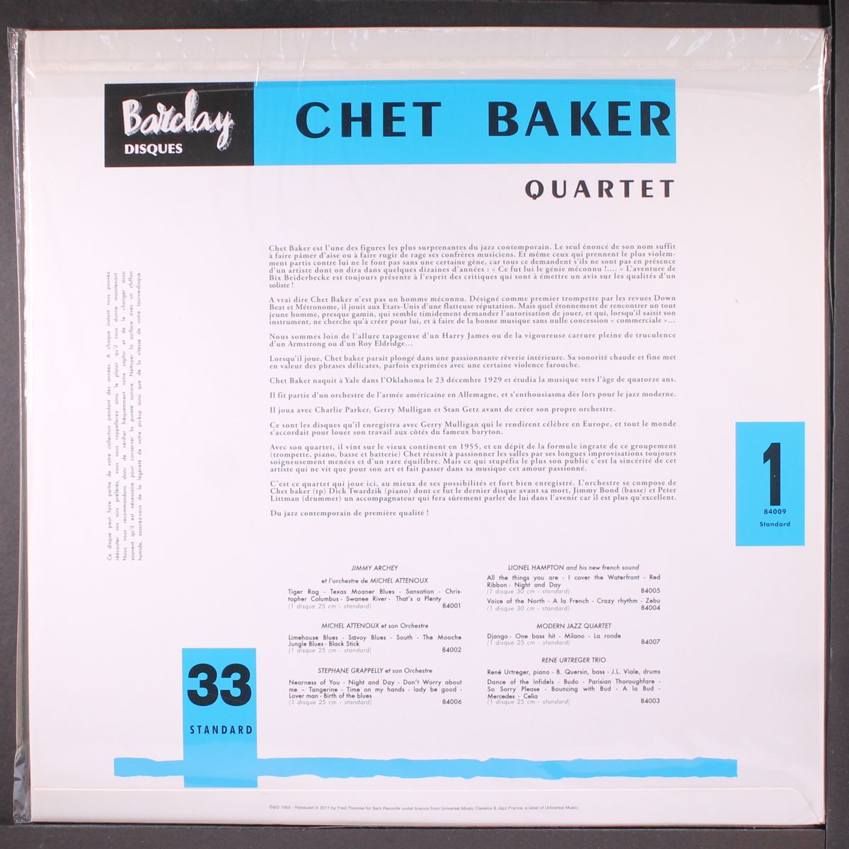chet baker quartet by CHET BAKER