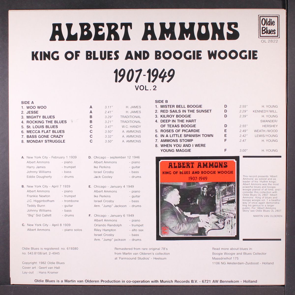 king of blues and boogie woogie, vol. 2 by ALBERT AMMONS