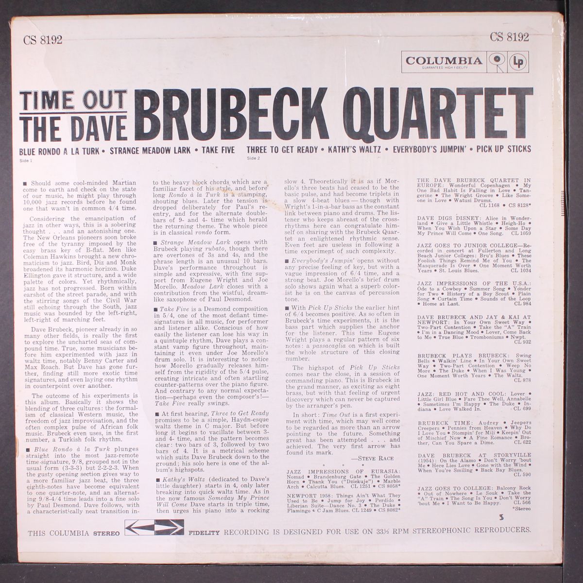 time out by DAVE BRUBECK