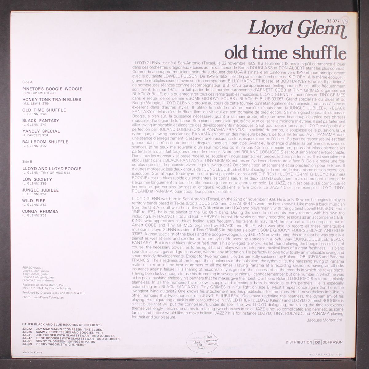 old time shuffle by LLOYD GLENN