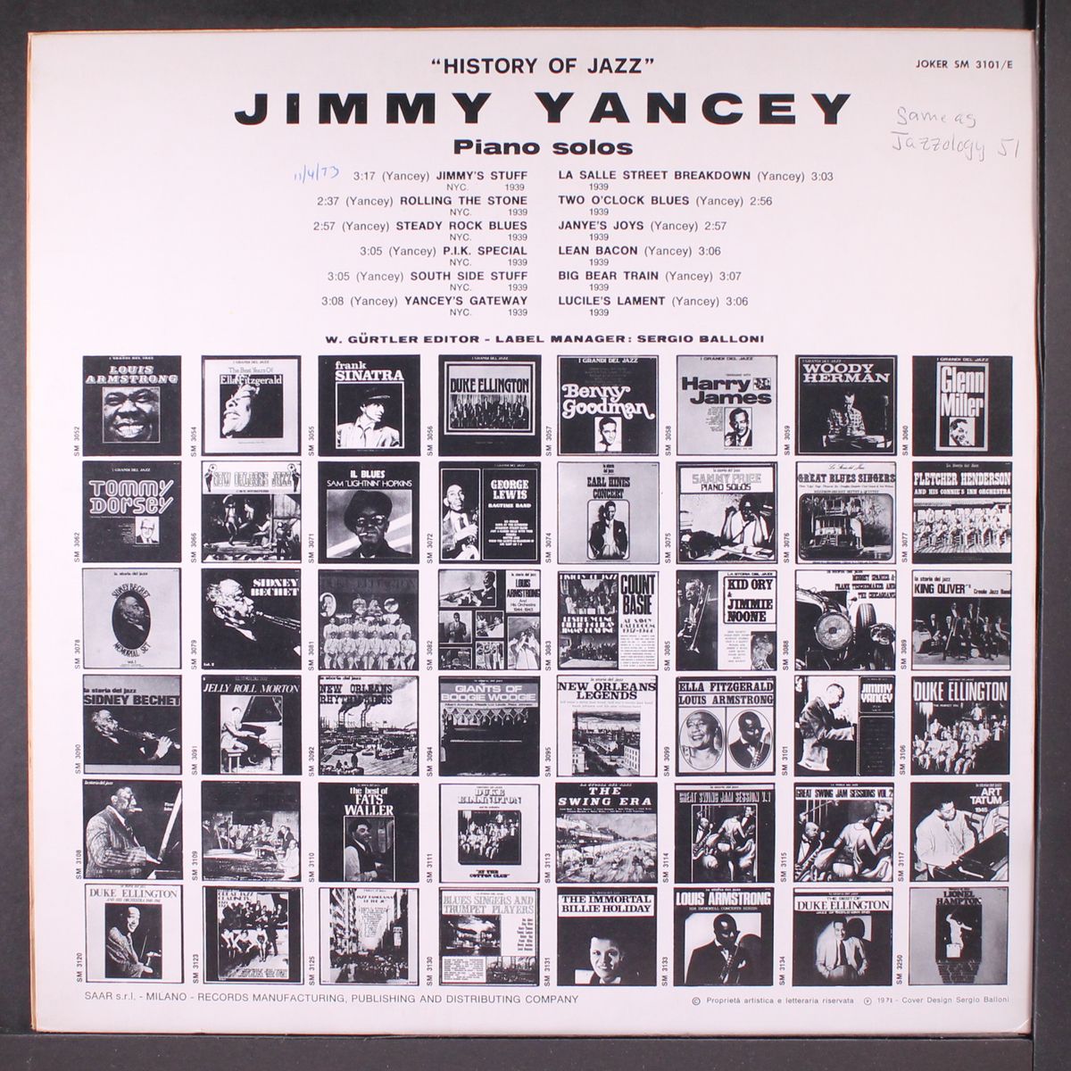 piano solos by JIMMY YANCEY