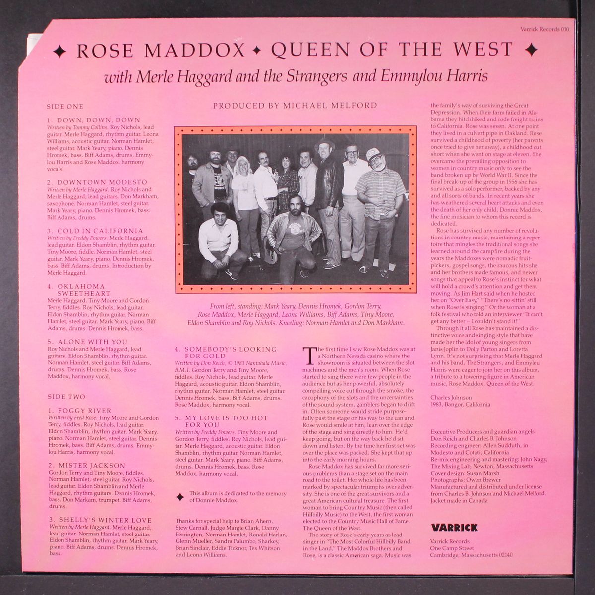 queen of the west by ROSE MADDOX