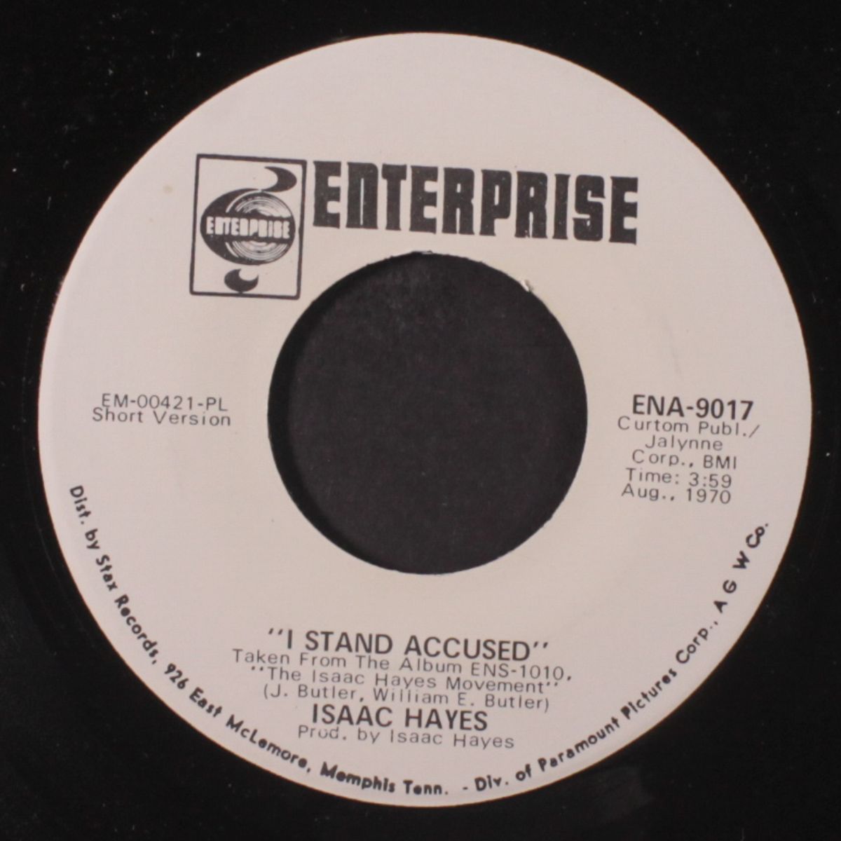i stand acused / i just don't know what to do with myself by ISAAC HAYES