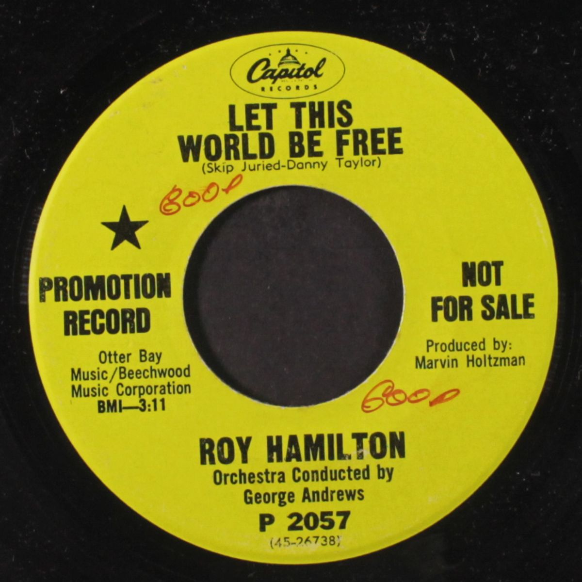 wait until dark / let this world be free by ROY HAMILTON