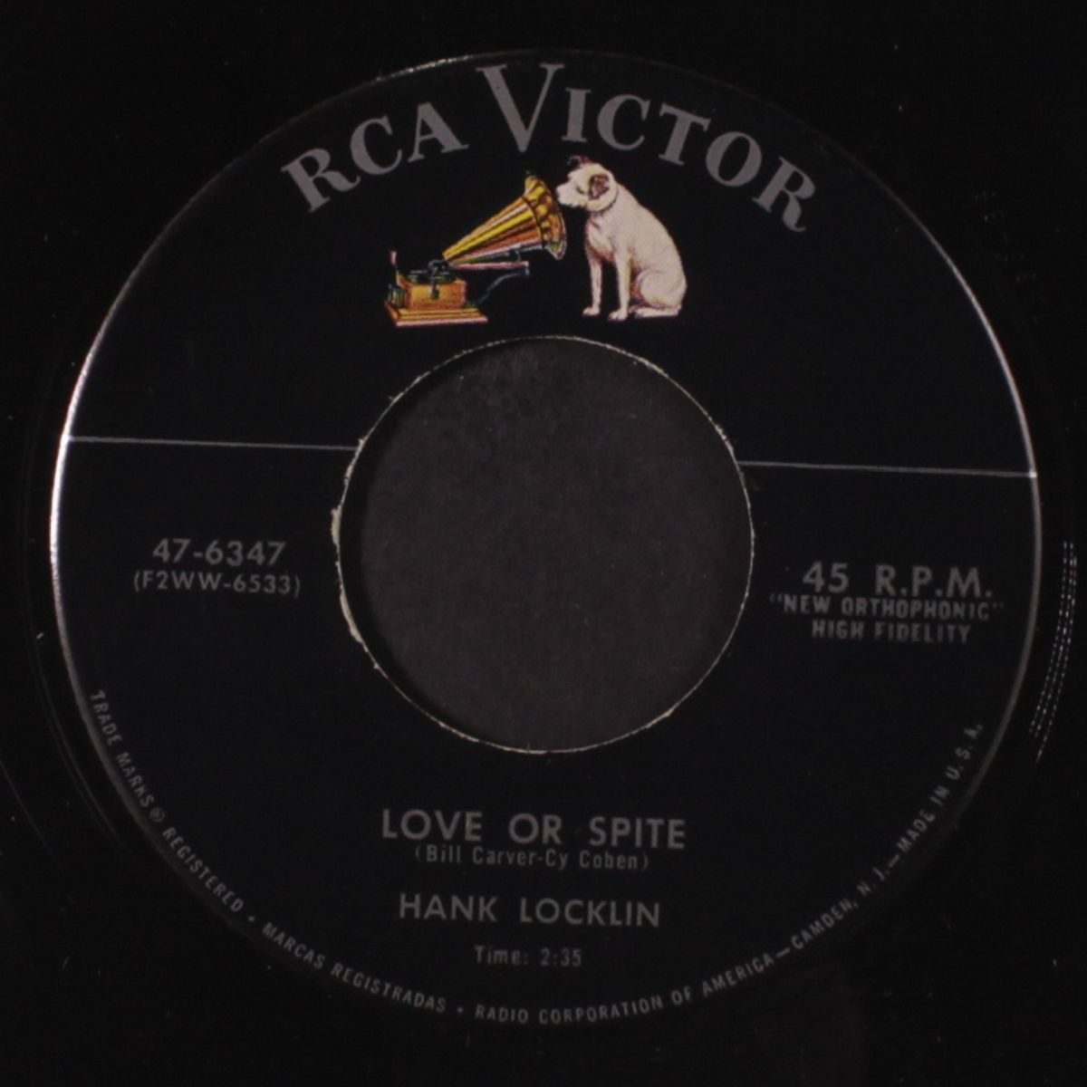 love or spite by HANK LOCKLIN