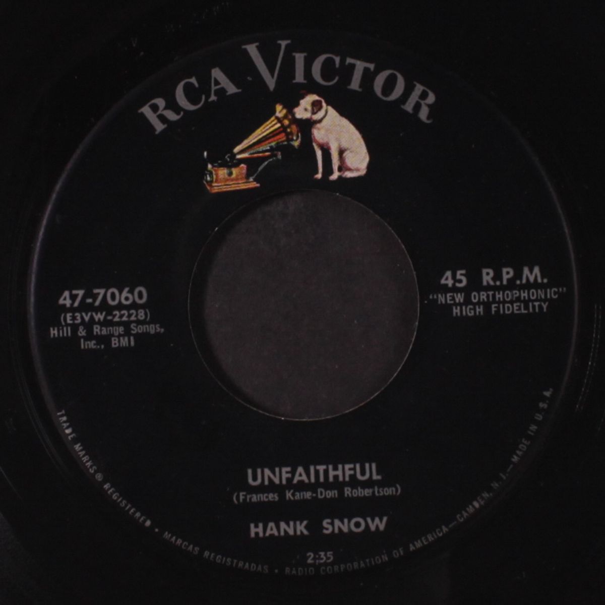 unfaithful by HANK SNOW