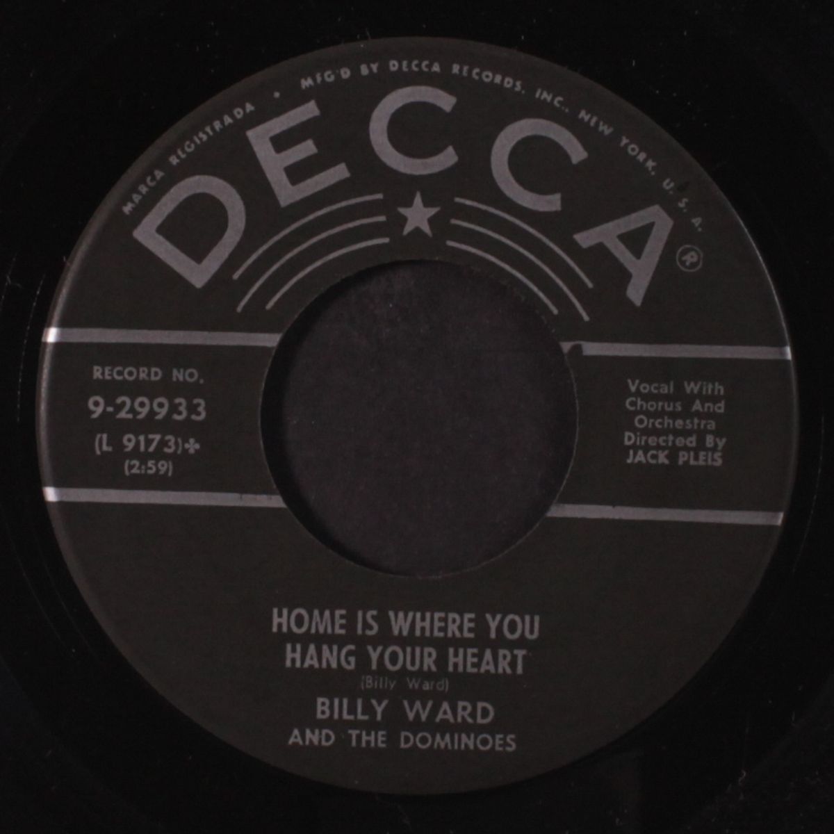 st. therese of the roses / home is where you hang your heart by BILLY WARD & DOMINOES