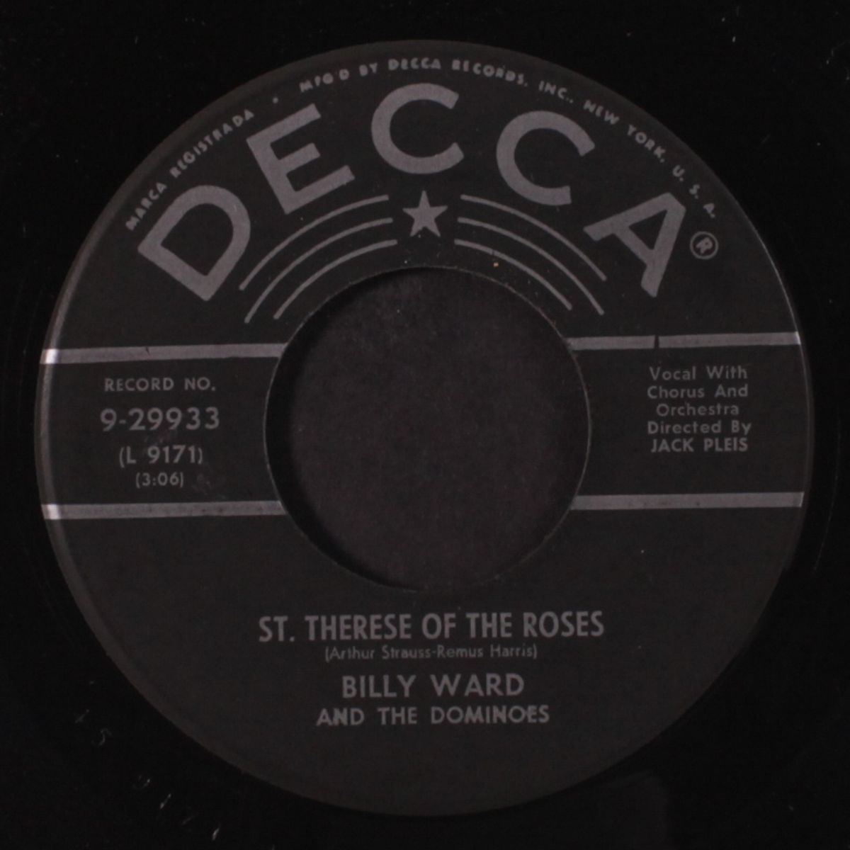 st. therese of the roses / home is where you hang your heart by BILLY WARD & DOMINOES