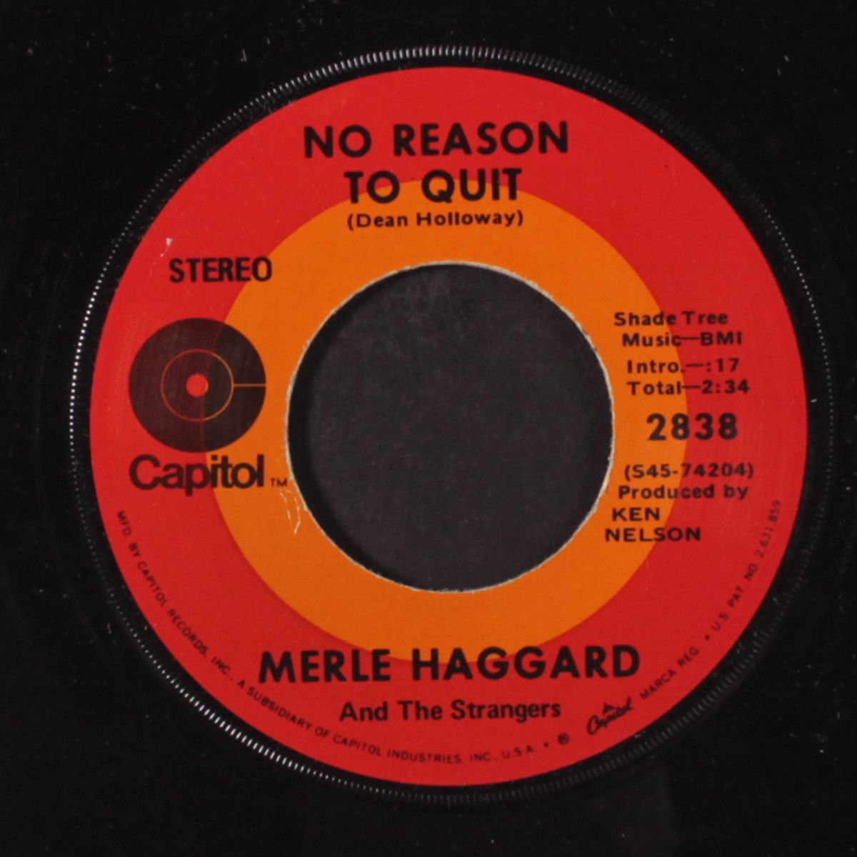 no reason to quit by MERLE HAGGARD