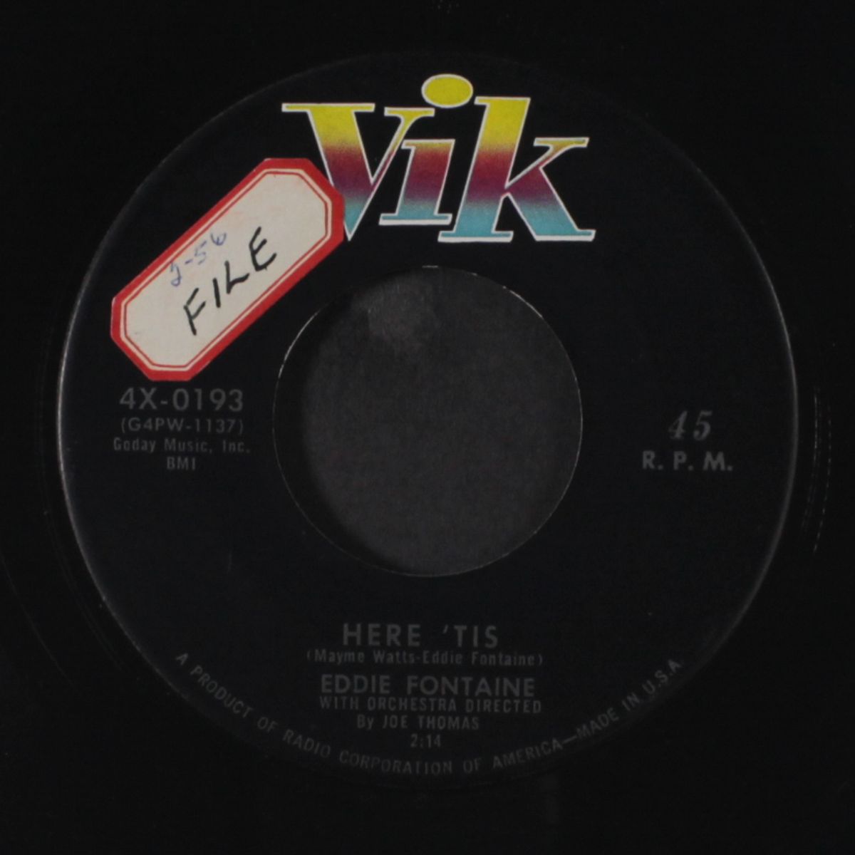 here 'tis / i look at you by EDDIE FONTAINE