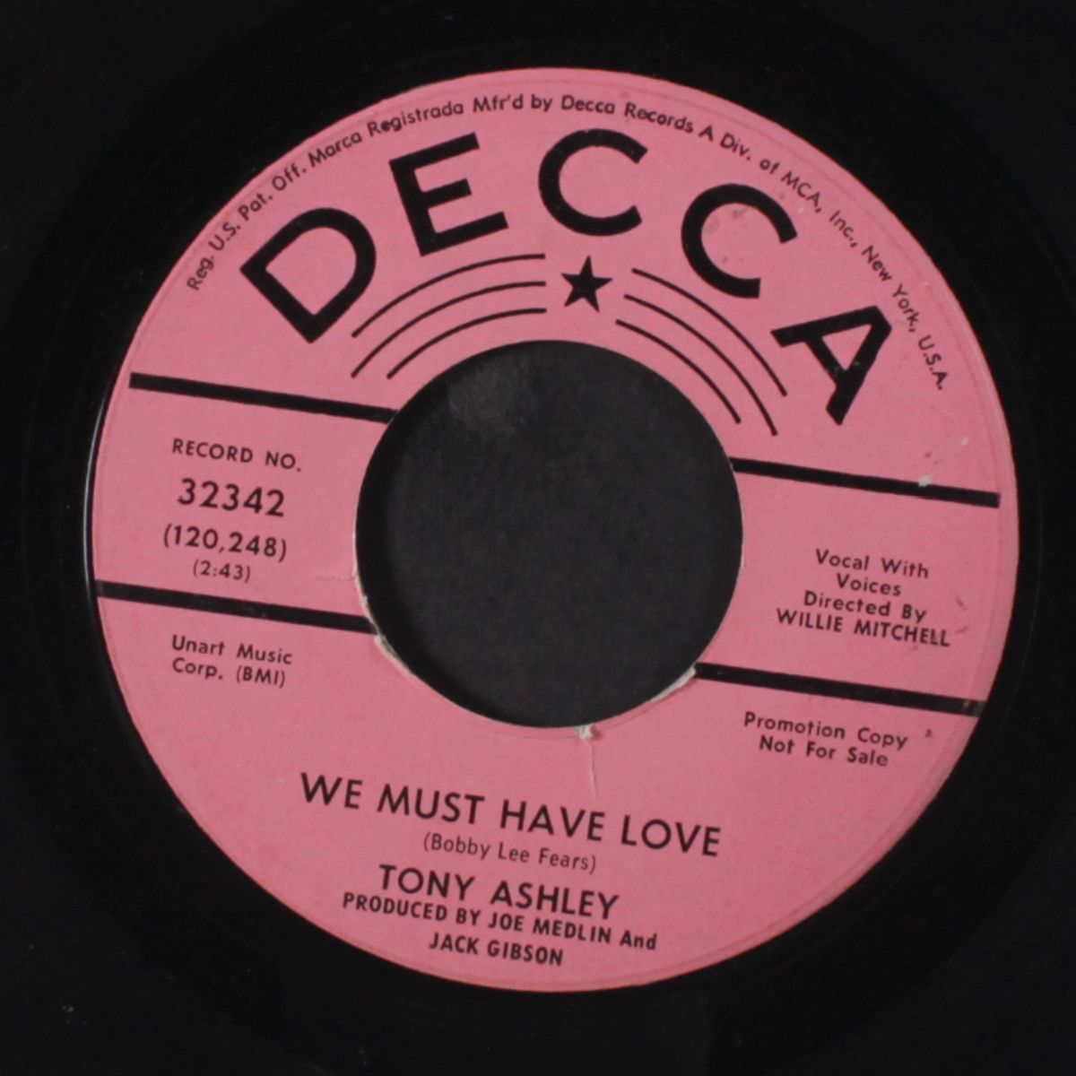 i can't put you down / we must have love by TONY ASHLEY